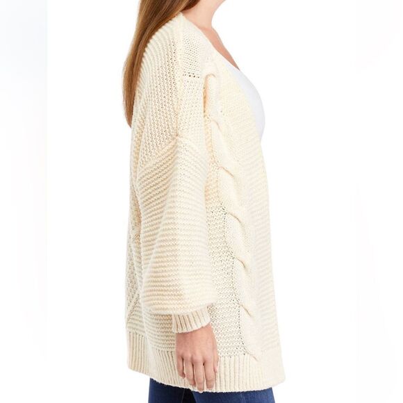 Wonderly Cable Knit Cardigan Sweater - Picture 3 of 10
